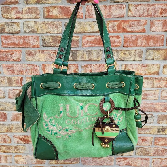Juicy Couture Handbags - Juicy Couture Green Terry Cloth Daydreamer